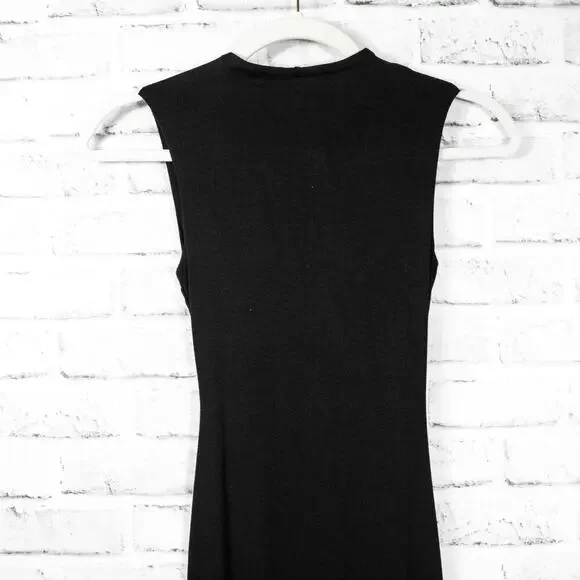 Naked Wardrobe Black NW Sleeveless Crew Neck Full Length Jumpsuit Women Small